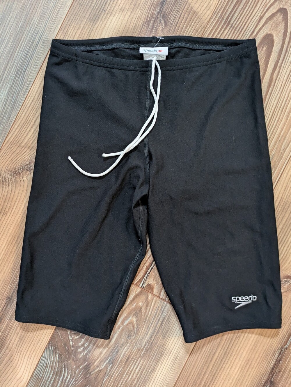 Speedo Endurance+ Swim Jammer Bottoms Solid Black Size 28